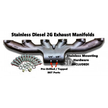 T-3  12 Valve Stainless Diesel Exhaust Manifold