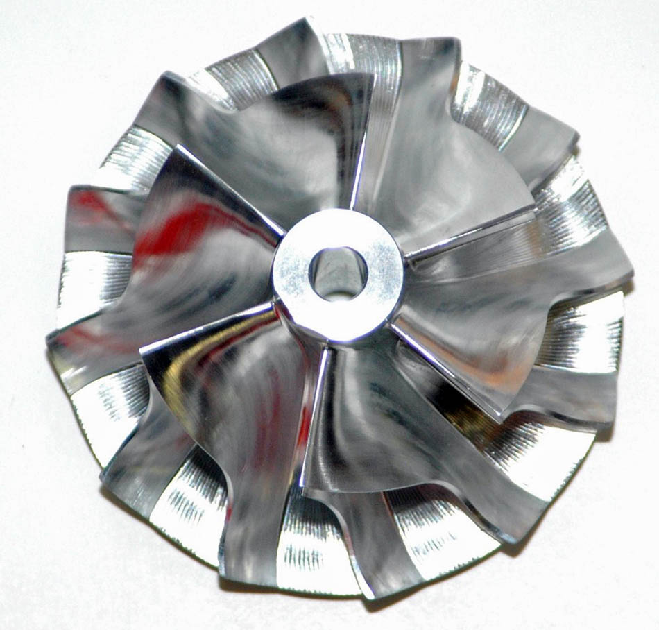 Details about   TD04HL reverse 47.10/63.40mm 6+6 blades turbo milling/billet compressor wheel 